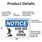 Signmission Stay Off Spa Cover, 10 in W x Rectangle, Aluminum OS-2PACK-NS-A-710-L-18438 - alternate 2